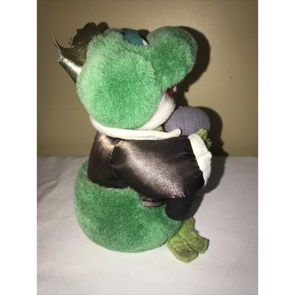 Vintage Electronic Singing Dancing Frog Prince Valentine Plush GAF untested - Picture 4 of 10
